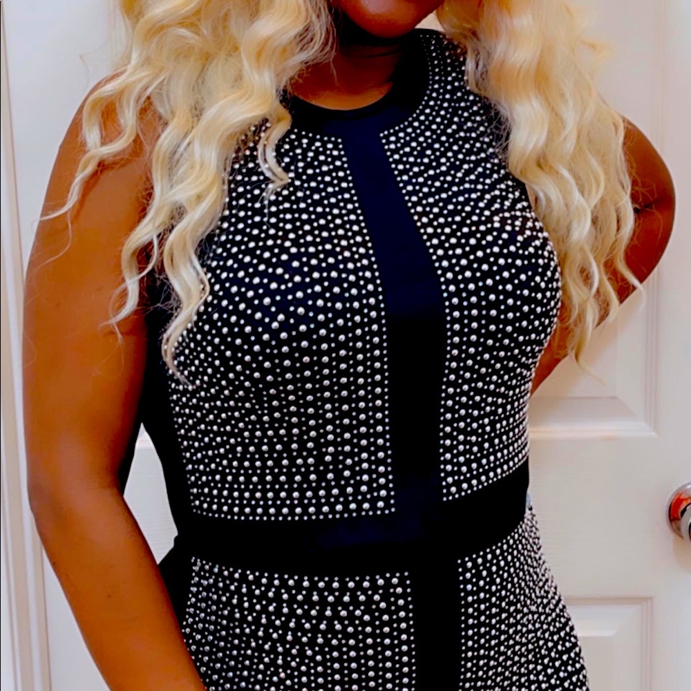 Black studded Jumpsuit, sm, md, lg